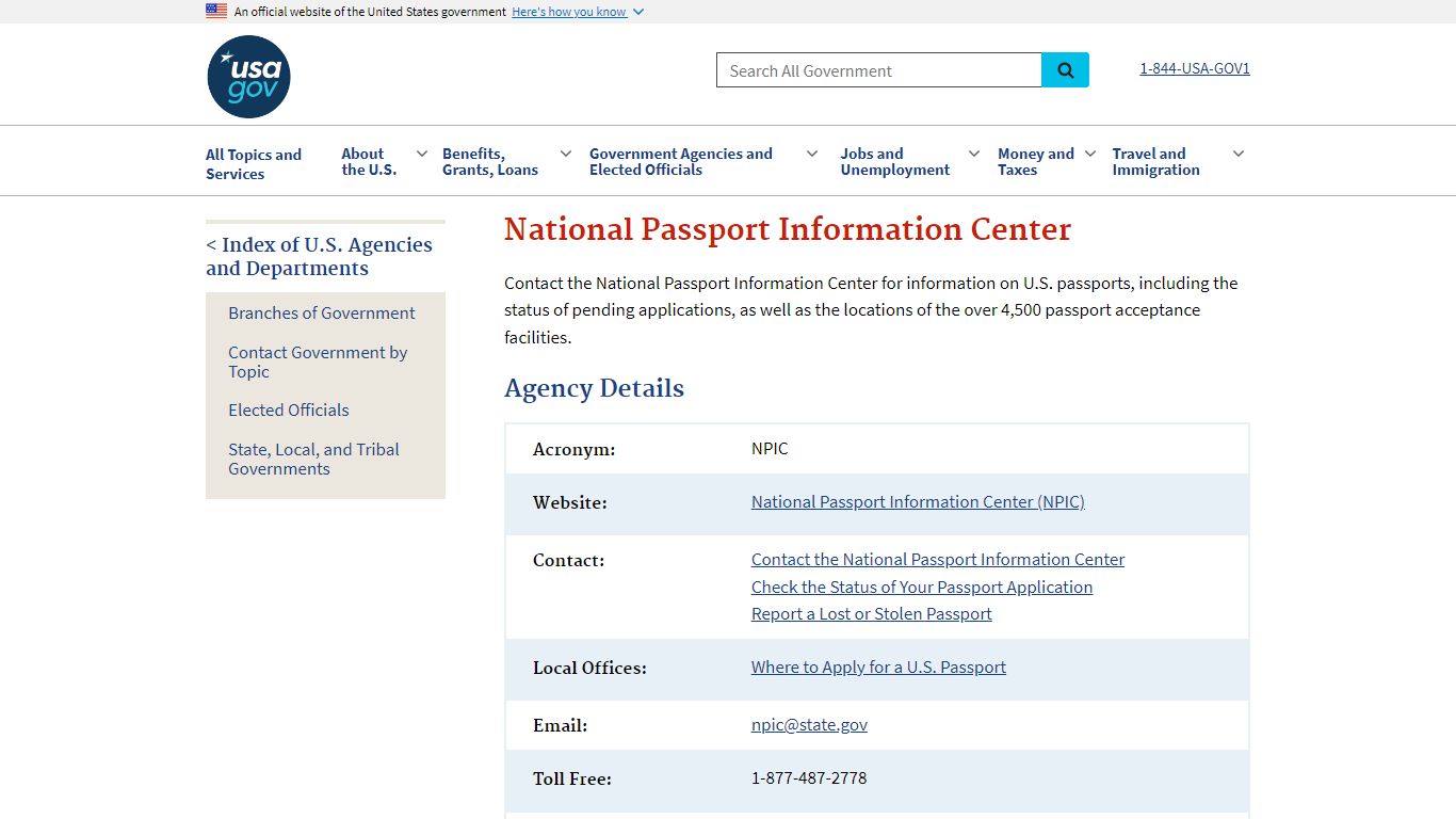 National Passport Information Center | USAGov