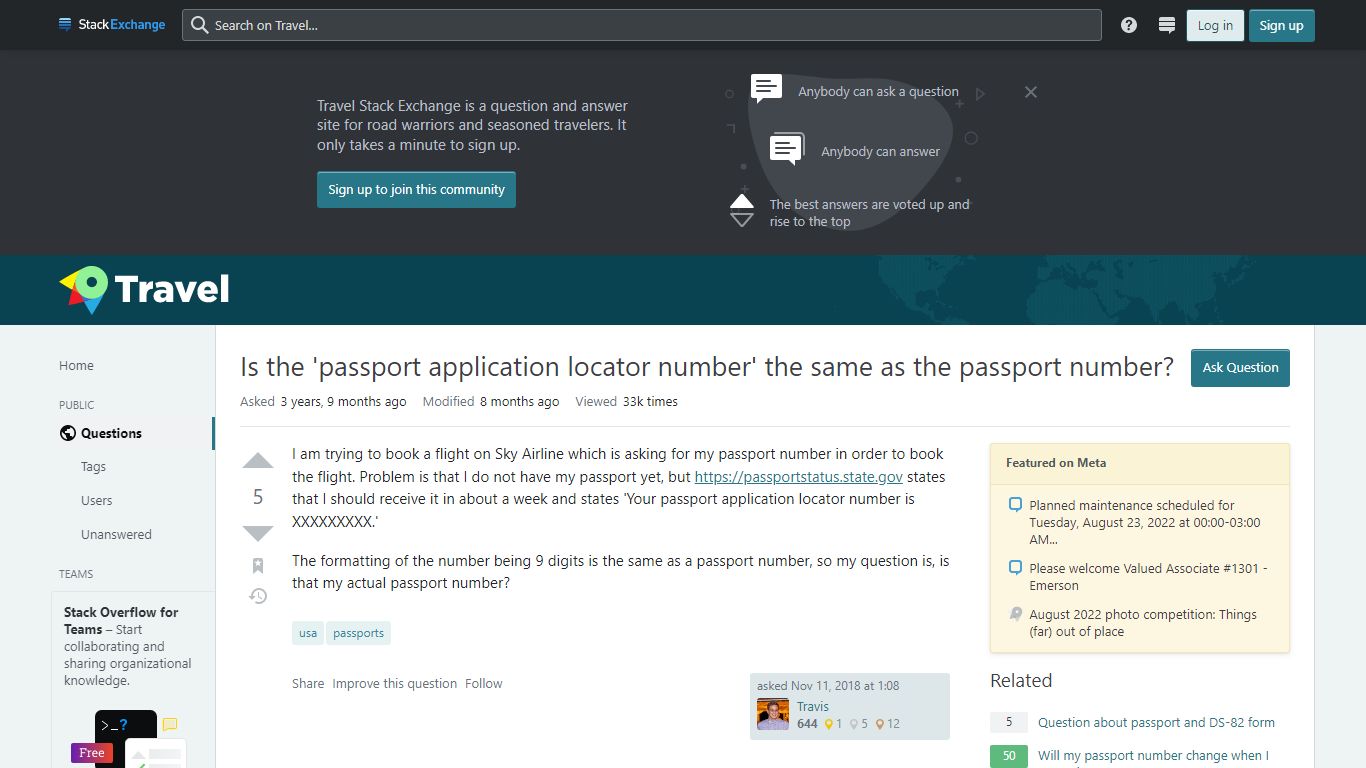 usa - Is the 'passport application locator number' the same as the ...